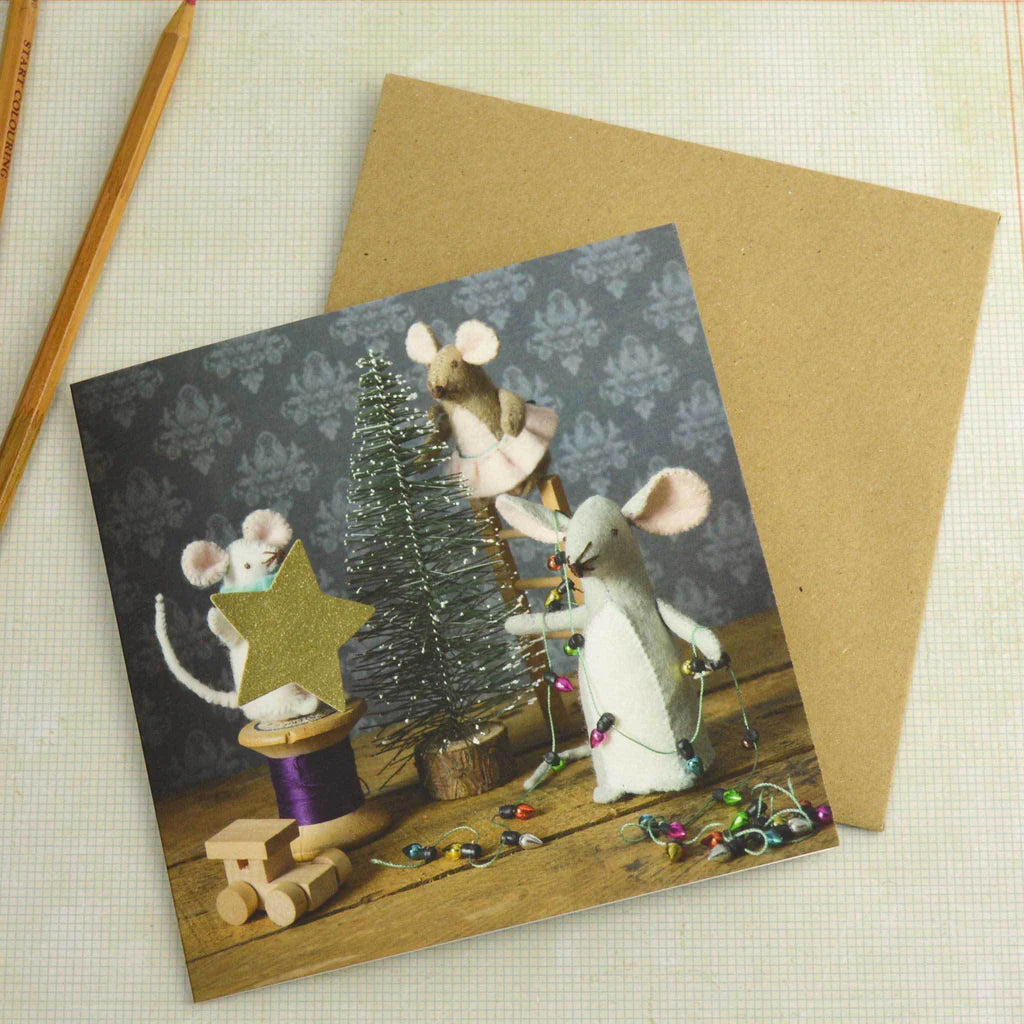 Christmas Mouse Card, ,  Unicorn Feed and Supply