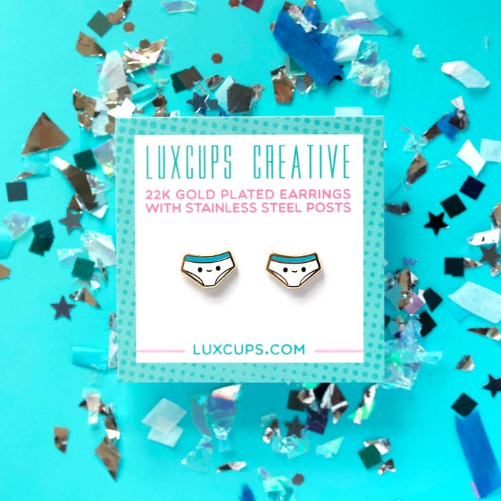 Funny Undie Earrings, earrings,  Unicorn Feed and Supply