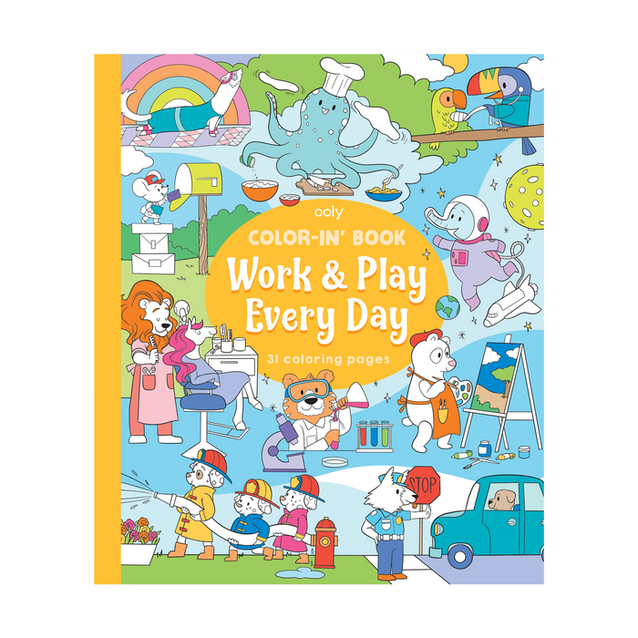 Color-in Book Work & Play Everyday