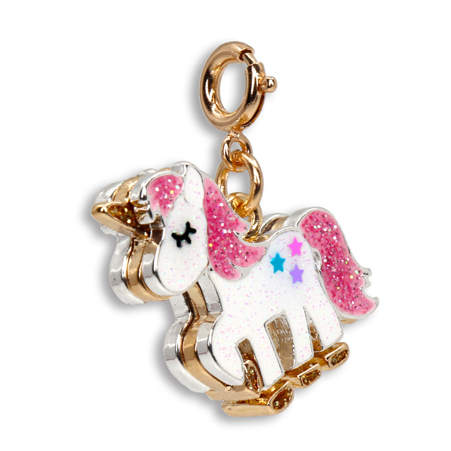 Gold Glitter Unicorn Charm, charm,  Unicorn Feed and Supply