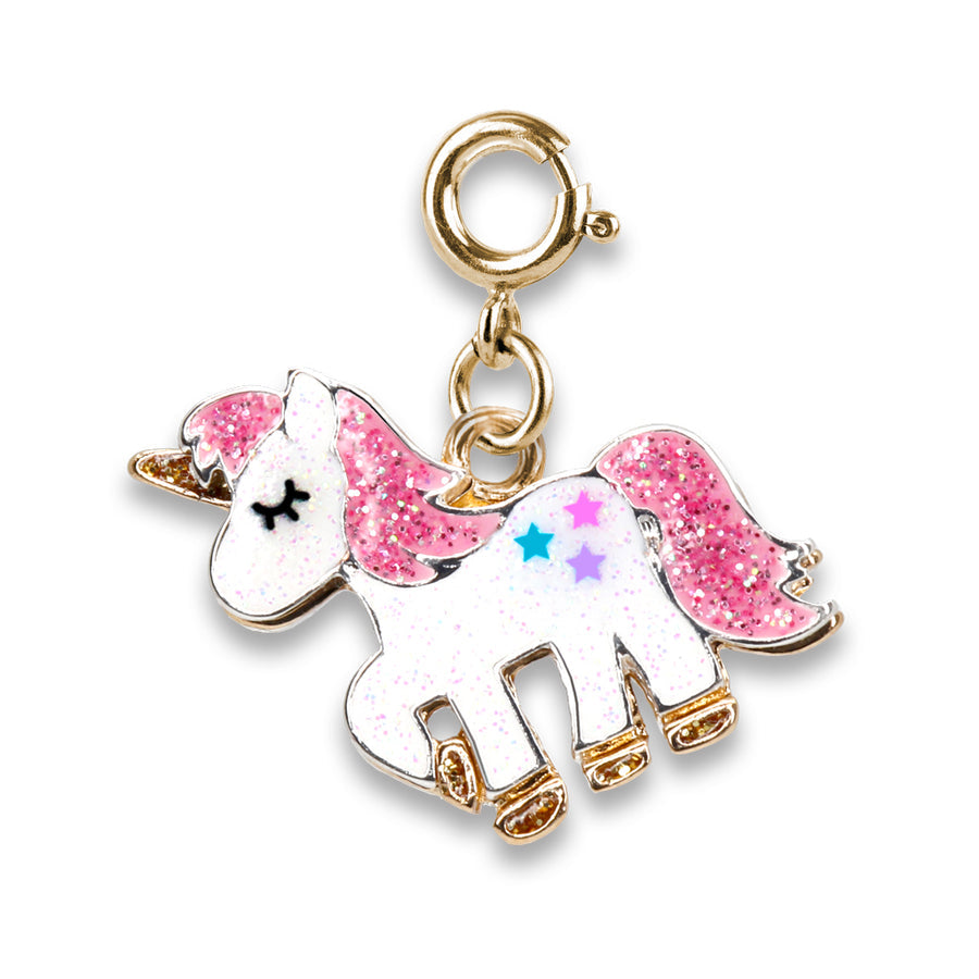 Gold Glitter Unicorn Charm, charm,  Unicorn Feed and Supply