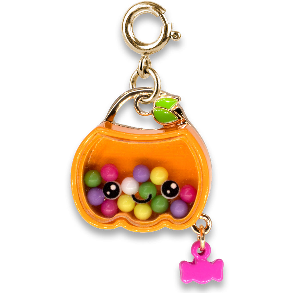 Gold Trick-or-Treat Pumpkin Shaker Charm It, jewelry,  Unicorn Feed and Supply