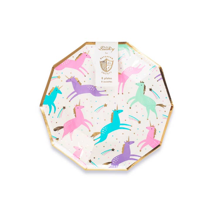 Magical Unicorn Small Plates 8pk, ,  Unicorn Feed and Supply