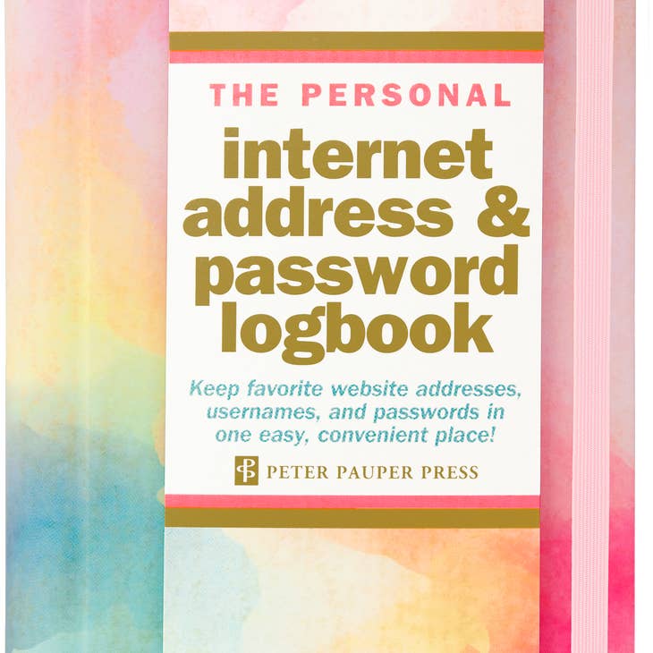 The Personal Internet Address & Password Logbook Watercolor Sunset, Book,  Unicorn Feed and Supply