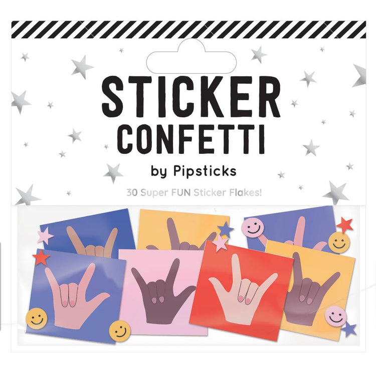 I Love You Sticker Confetti, Sticker,  Unicorn Feed and Supply
