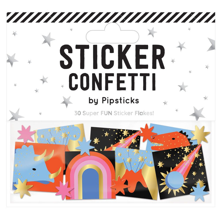 Prehistoric Pictures Sticker Confetti, Sticker,  Unicorn Feed and Supply