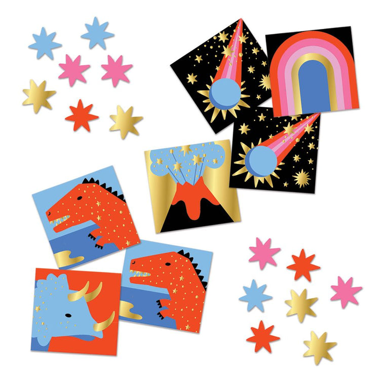 Prehistoric Pictures Sticker Confetti, Sticker,  Unicorn Feed and Supply