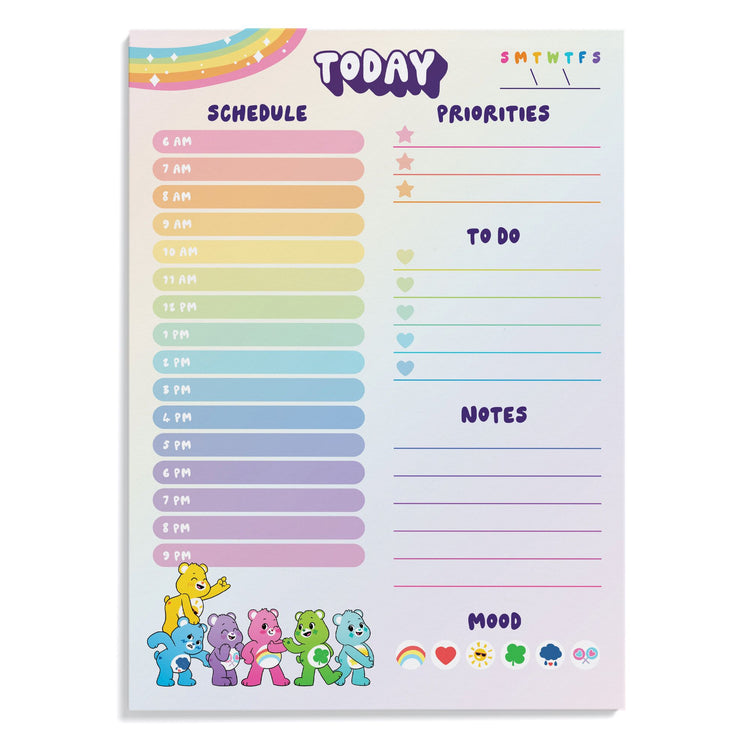 Care Bears Planner Notepad, Stationery,  Unicorn Feed and Supply