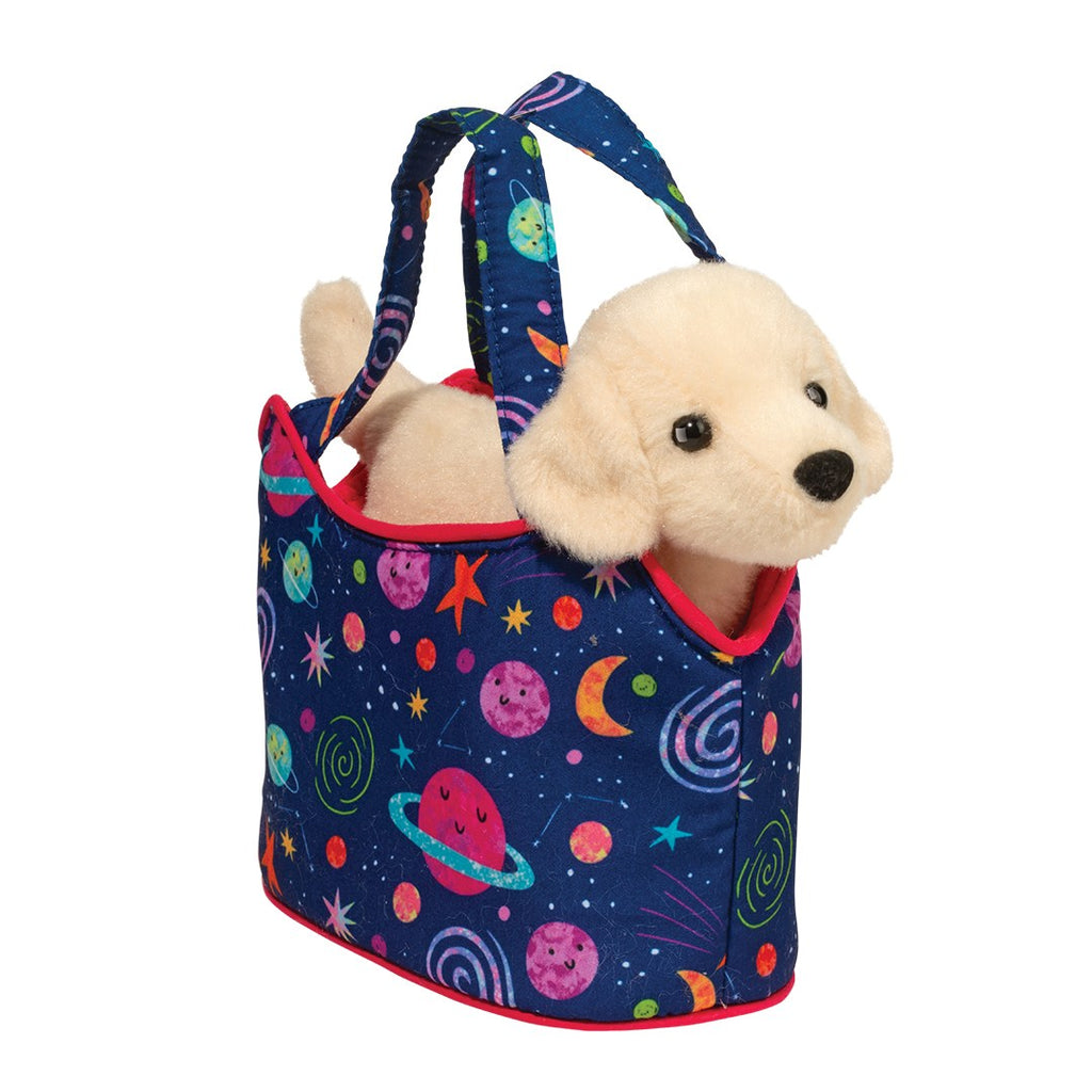 Cosmic Swirl Sassy Sak W/ Yellow Lab, plushies,  Unicorn Feed and Supply