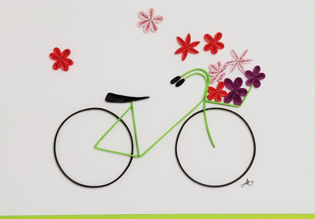 Iconic Quilling Card Bicycle, ,  Unicorn Feed and Supply