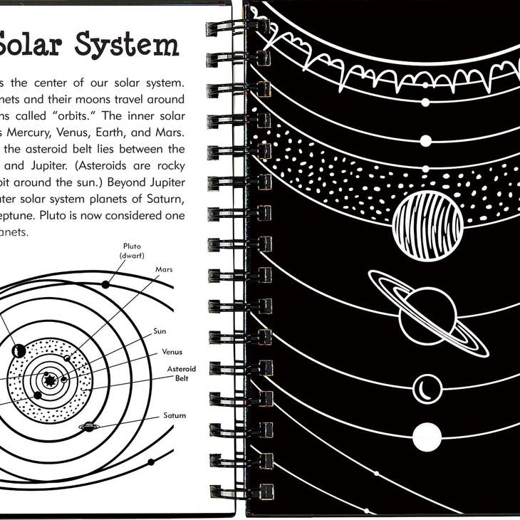 Solar System Scratch And Sketch, Book,  Unicorn Feed and Supply