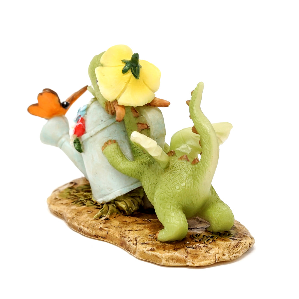 Emberz Dragon With Watering Can/butterfly, fairy garden,  Unicorn Feed and Supply