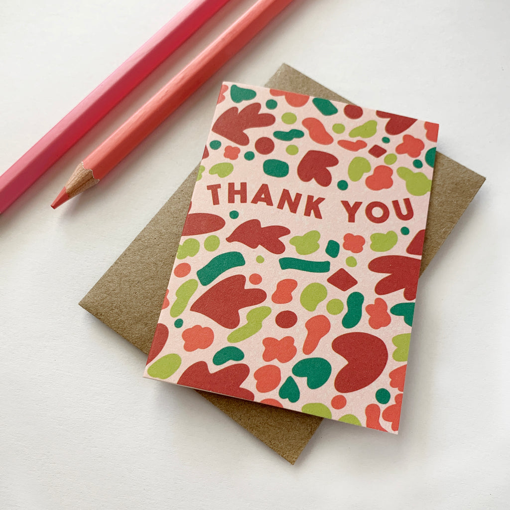 Thank You Mini Card, greeting card,  Unicorn Feed and Supply