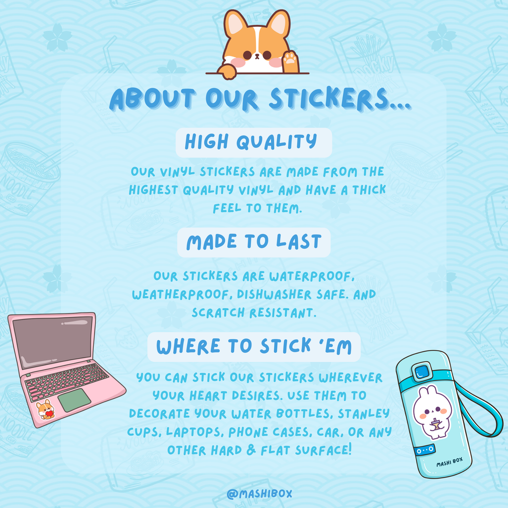 Owl Bento Box Waterproof Vinyl Sticker, Sticker,  Unicorn Feed and Supply