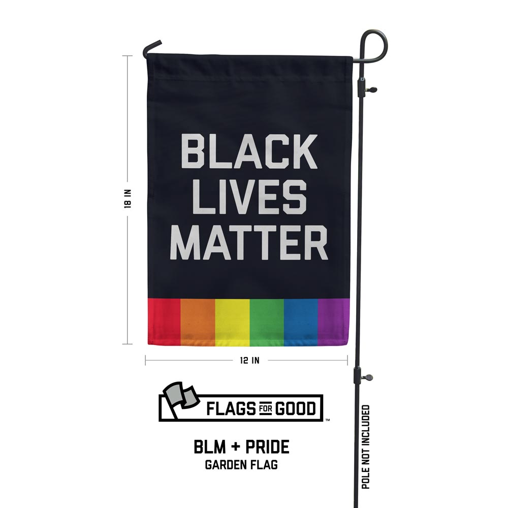 Black Lives Matter Pride Garden Flag, Flag,  Unicorn Feed and Supply