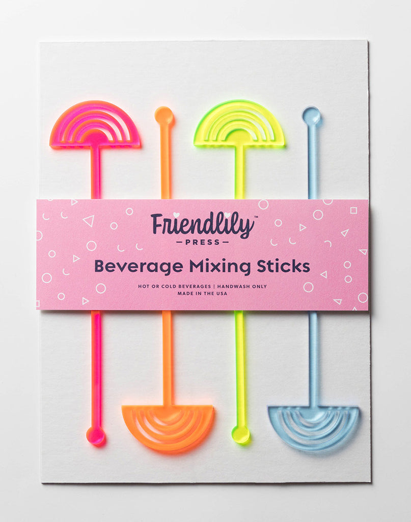 Rainbows Drink Stirrers - Stone & Spoon