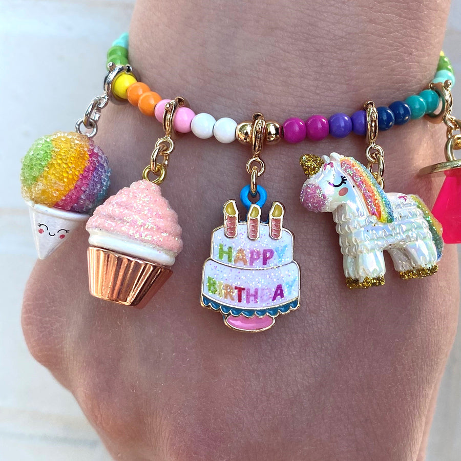 Rainbow Snow Cone Charm, charm,  Unicorn Feed and Supply