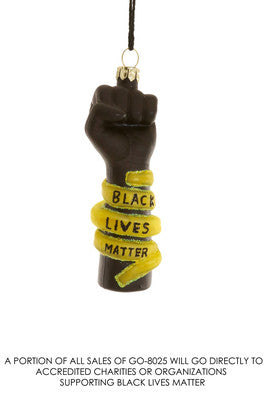 Black Lives Matter Fist Ornament, ornament,  Unicorn Feed and Supply