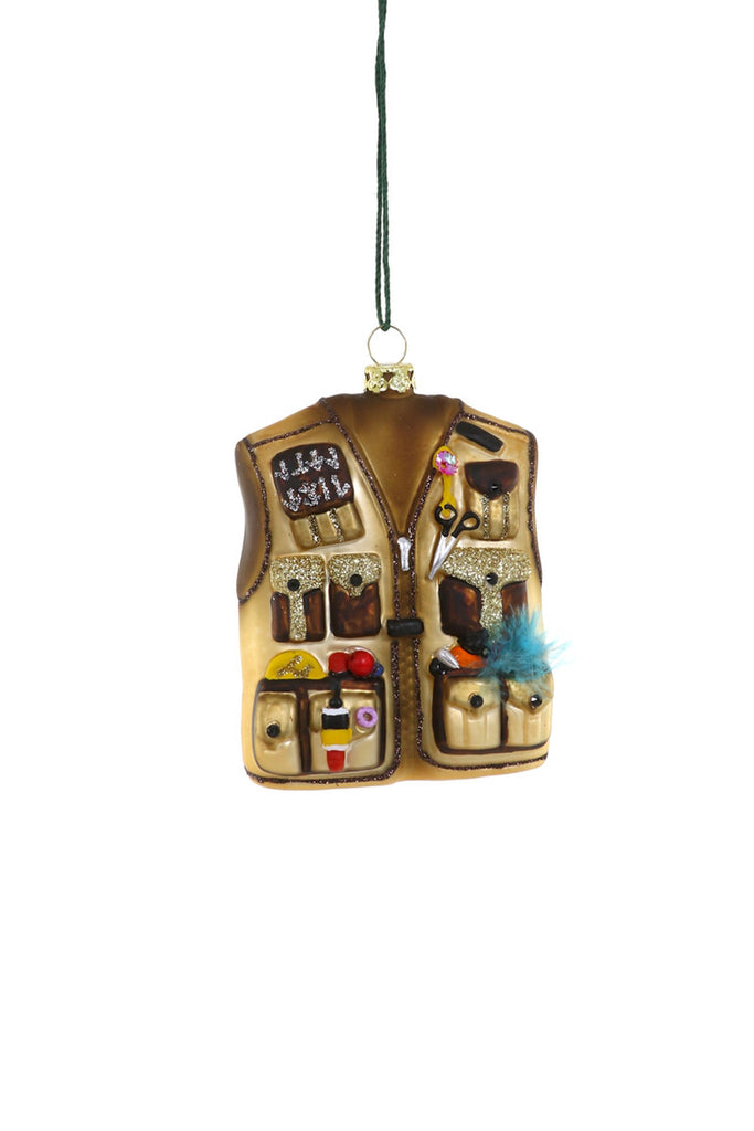 Fly Fishermans Vest Ornament, ornament,  Unicorn Feed and Supply