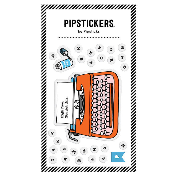 Big Puffy Typewriter, Sticker,  Unicorn Feed and Supply