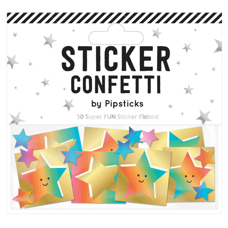 Happy Star Sticker Confetti, Sticker,  Unicorn Feed and Supply