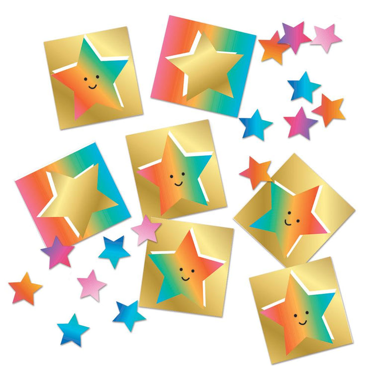 Happy Star Sticker Confetti, Sticker,  Unicorn Feed and Supply