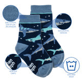 Navy Shark Toddler Socks, socks,  Unicorn Feed and Supply