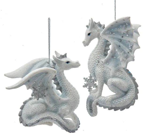 Silver Dragon Ornaments - Asstd., ornament,  Unicorn Feed and Supply