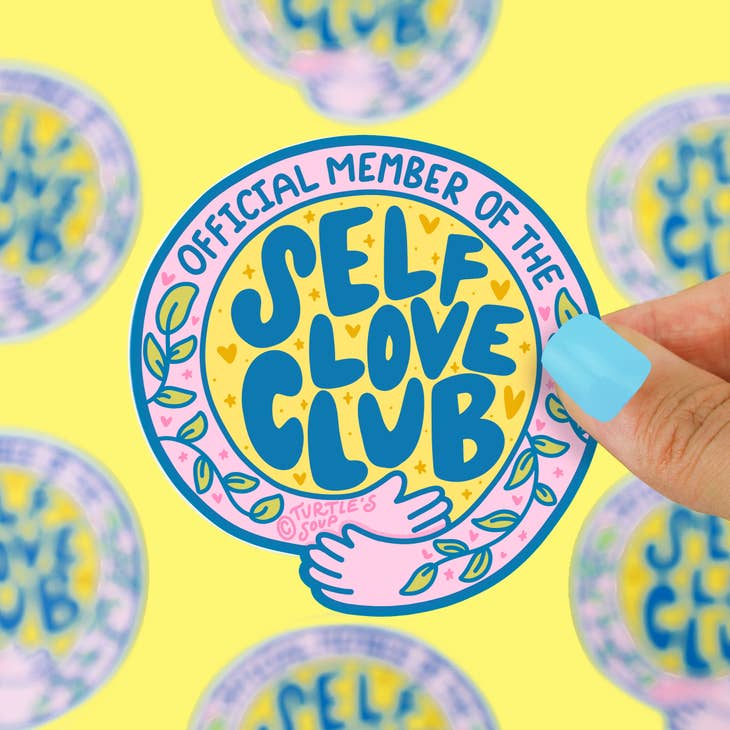 Self Love Club Vinyl Sticker, Sticker,  Unicorn Feed and Supply