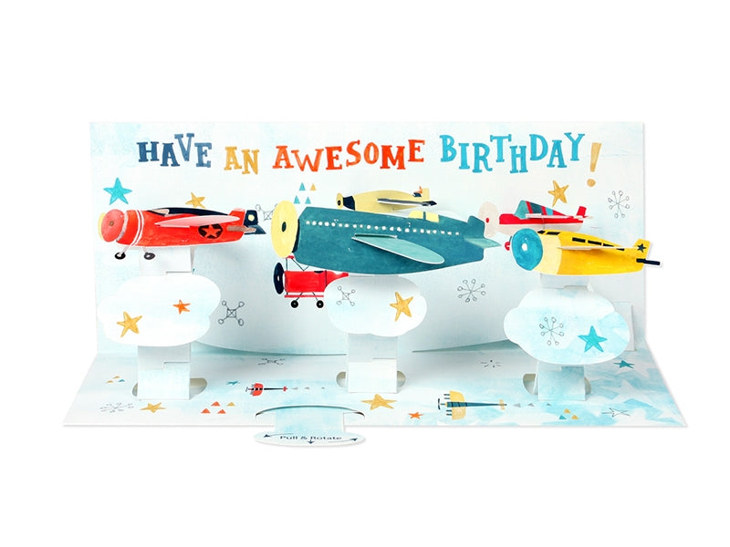 Airplanes Pop Up Card, card,  Unicorn Feed and Supply