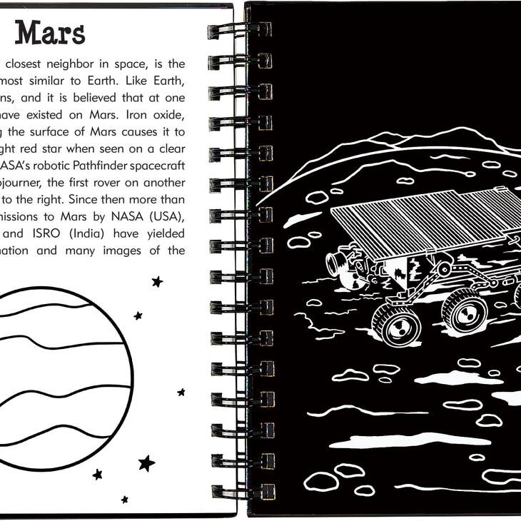 Solar System Scratch And Sketch, Book,  Unicorn Feed and Supply