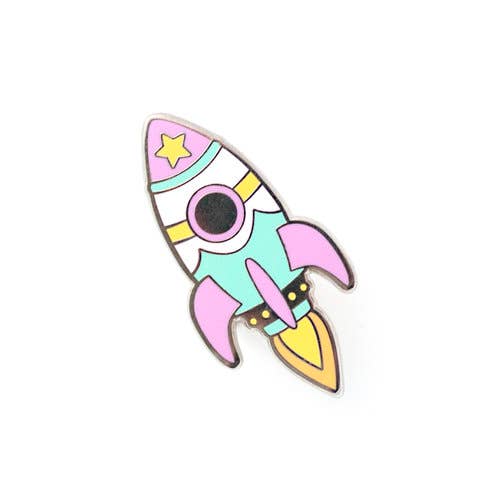 Rocket Pin - Pastel, enamel pin,  Unicorn Feed and Supply