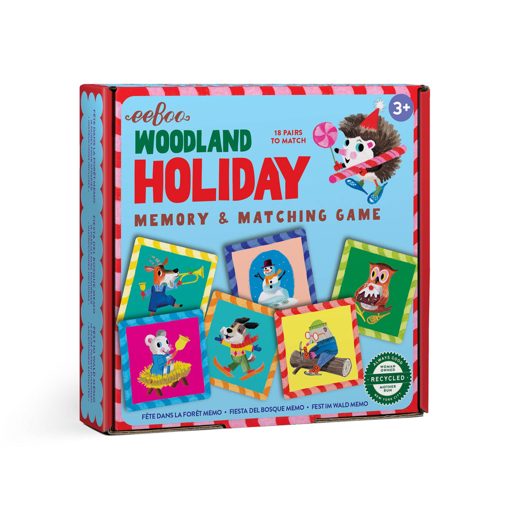 Woodland Holiday Little Square Memory Game *HOLIDAY*, memory game,  Unicorn Feed and Supply