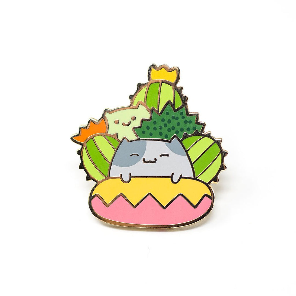 Cactus Cat Enamel Pin, enamel pin,  Unicorn Feed and Supply