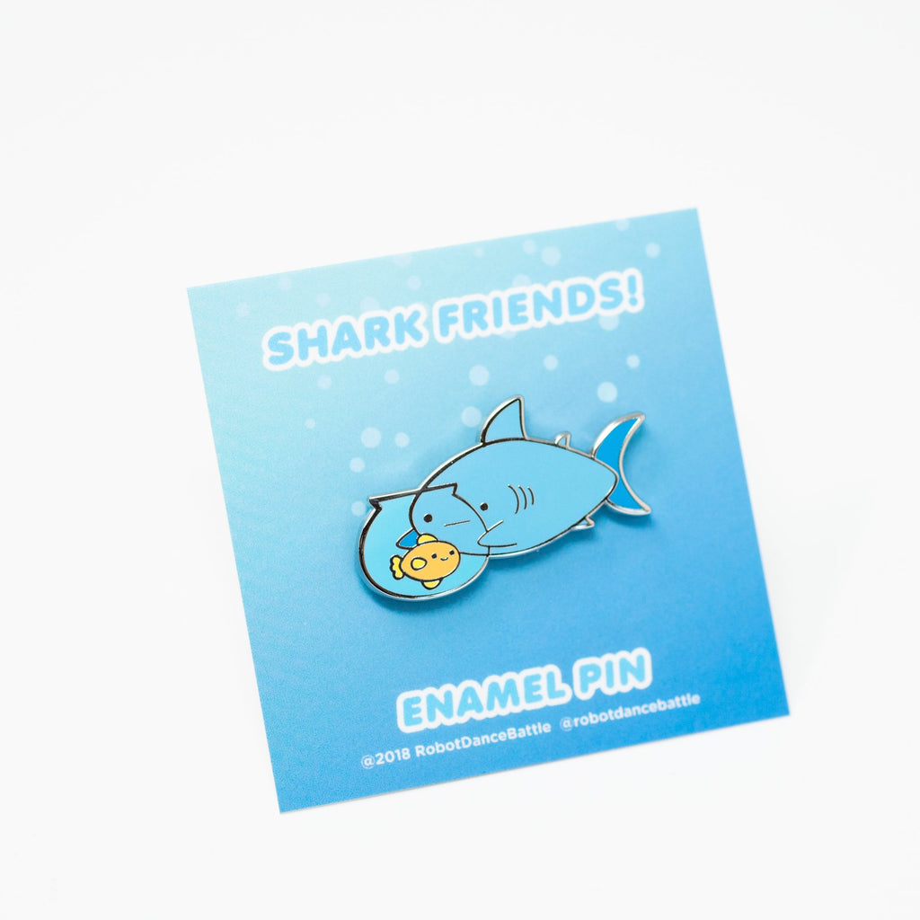 Shark Friends Goldfish Shark Enamel Pin, ,  Unicorn Feed and Supply