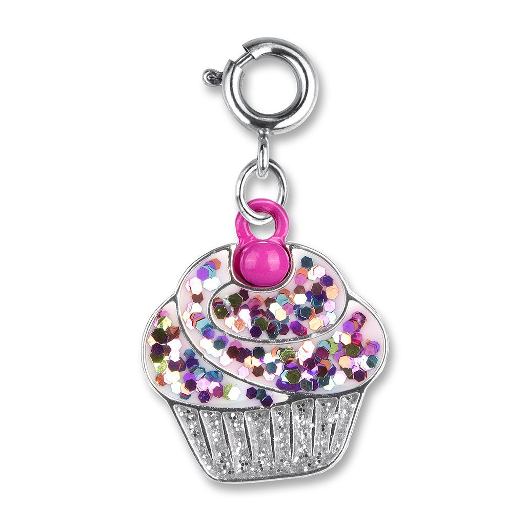 Glitter Cupcake Charm, jewelry,  Unicorn Feed and Supply