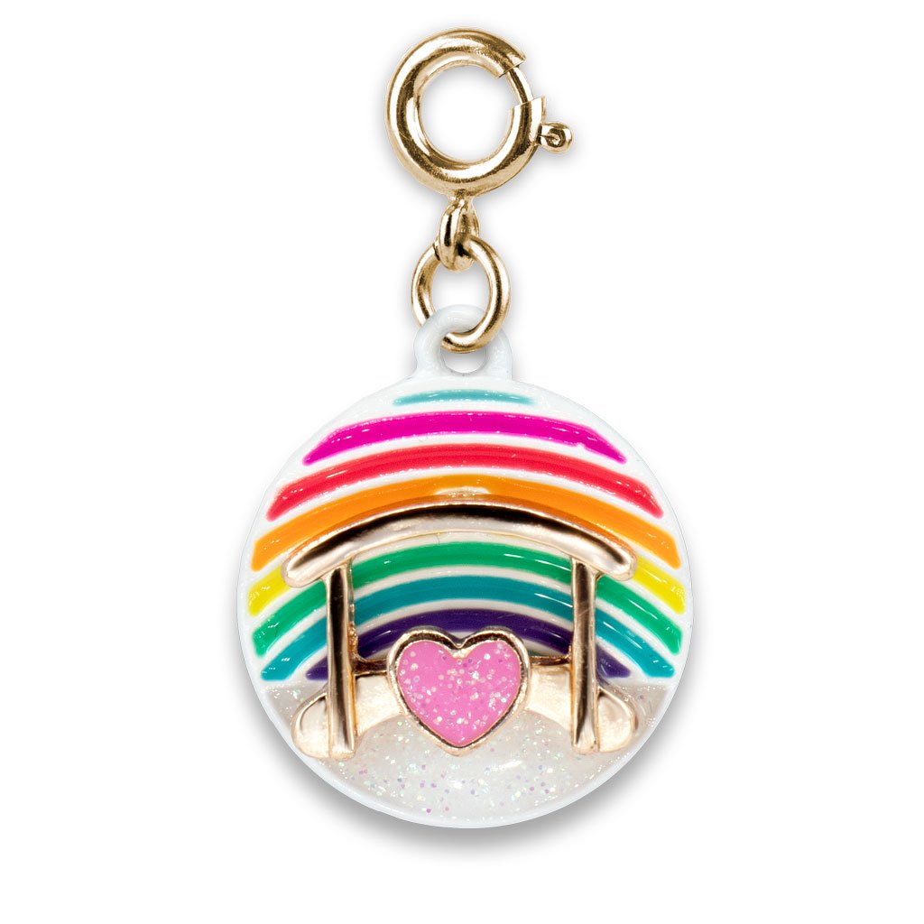 Gold Rainbow Bridge Charm, jewelry,  Unicorn Feed and Supply