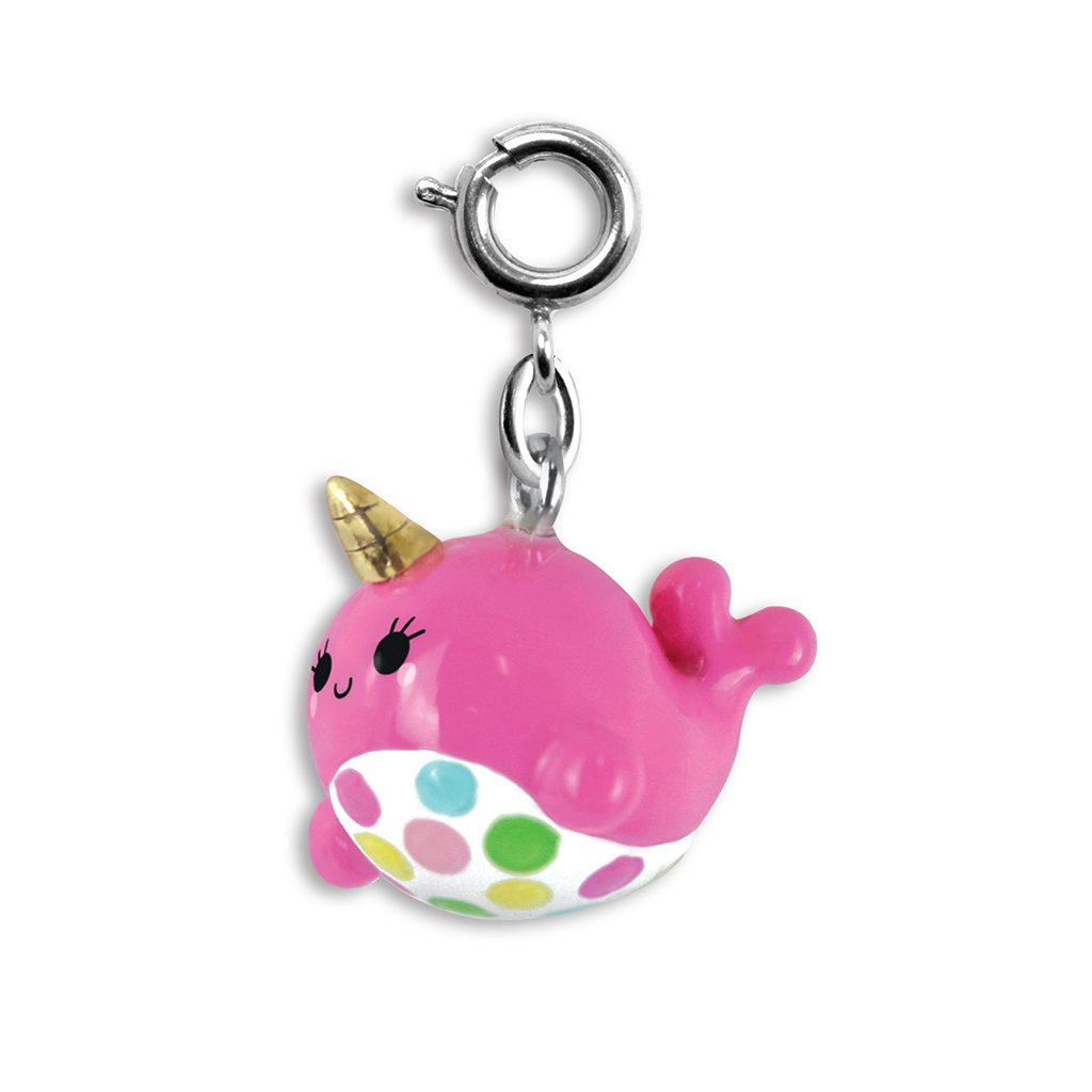 Pink Narwhal Charm, jewelry,  Unicorn Feed and Supply